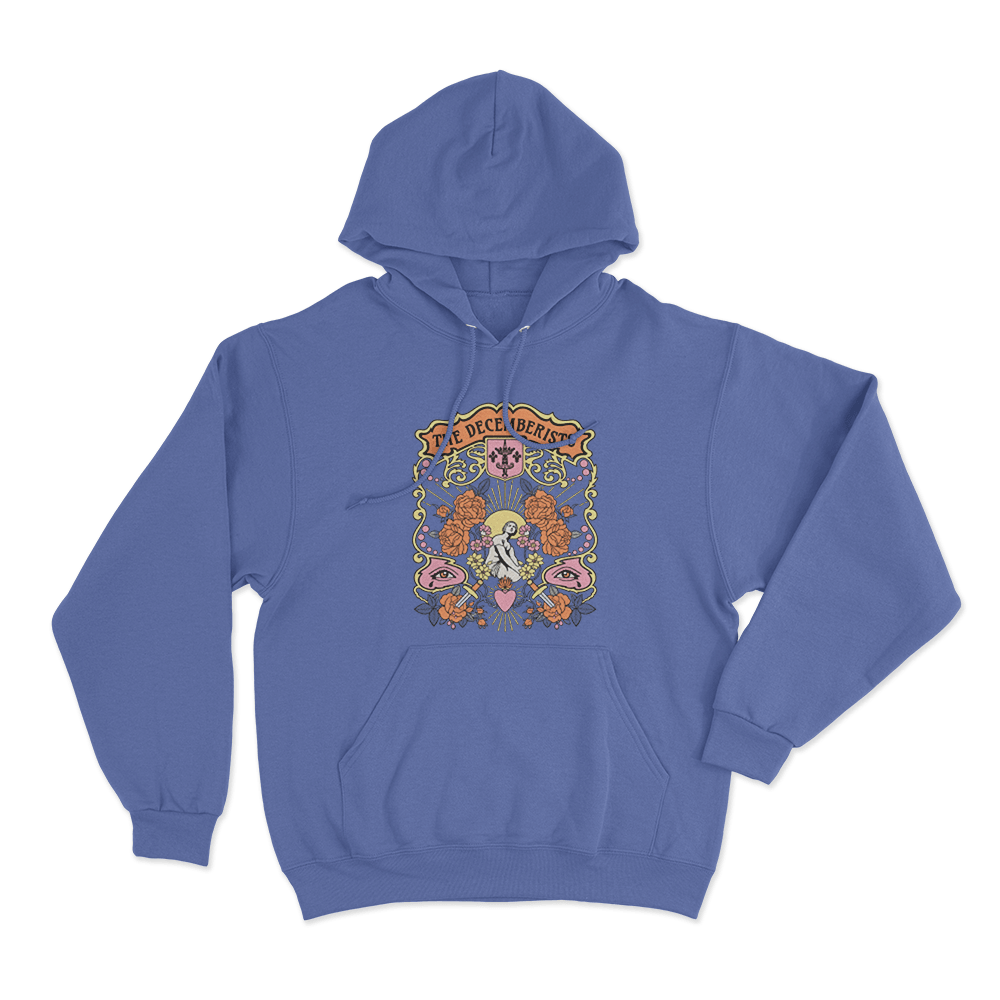 Joan In The Garden Unisex Hoodie Blue Joan In The Garden Unisex Hoodie Blue