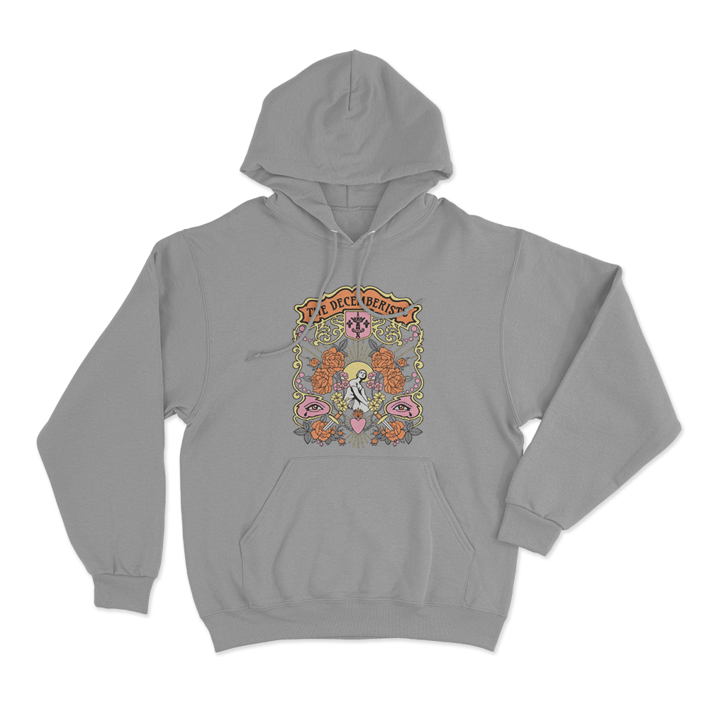 Joan In The Garden Unisex Hoodie Grey Joan In The Garden Unisex Hoodie Grey