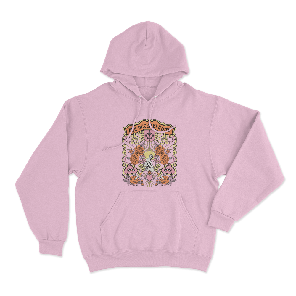 Joan In The Garden Unisex Hoodie Pink Joan In The Garden Unisex Hoodie Pink