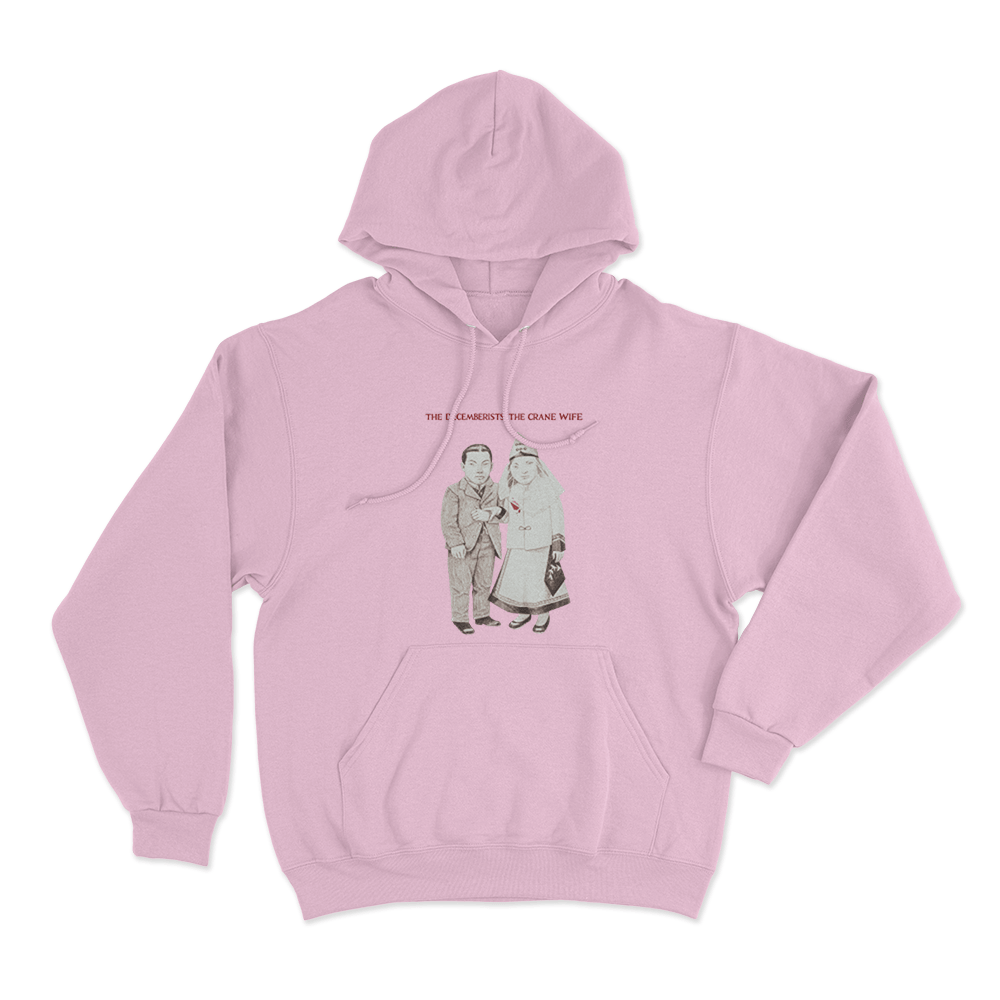 The Crane Wife Unisex Hoodie Pink The Crane Wife Unisex Hoodie Pink