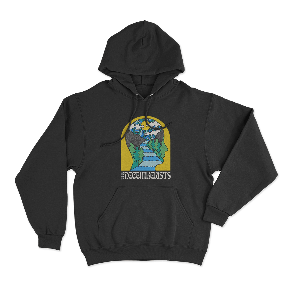 The Decemberists Face Unisex Hoodie Black The Decemberists Face Unisex Hoodie Black