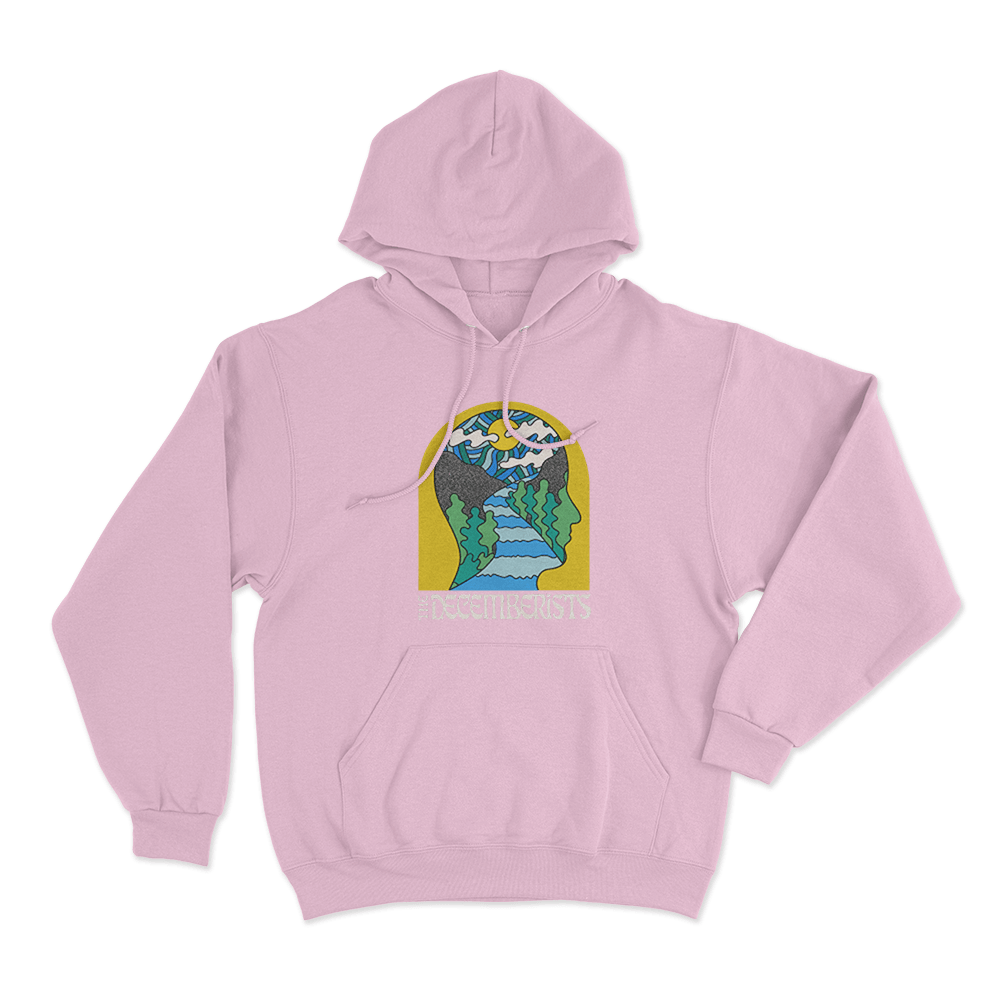 The Decemberists Face Unisex Hoodie Pink The Decemberists Face Unisex Hoodie Pink
