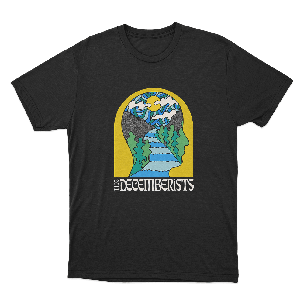 The Decemberists Face Unisex T Shirt Black The Decemberists Face Unisex T Shirt Black
