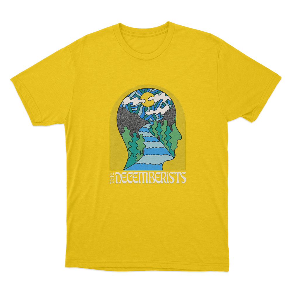 The Decemberists Face Unisex T Shirt Yellow The Decemberists Face Unisex T Shirt Yellow