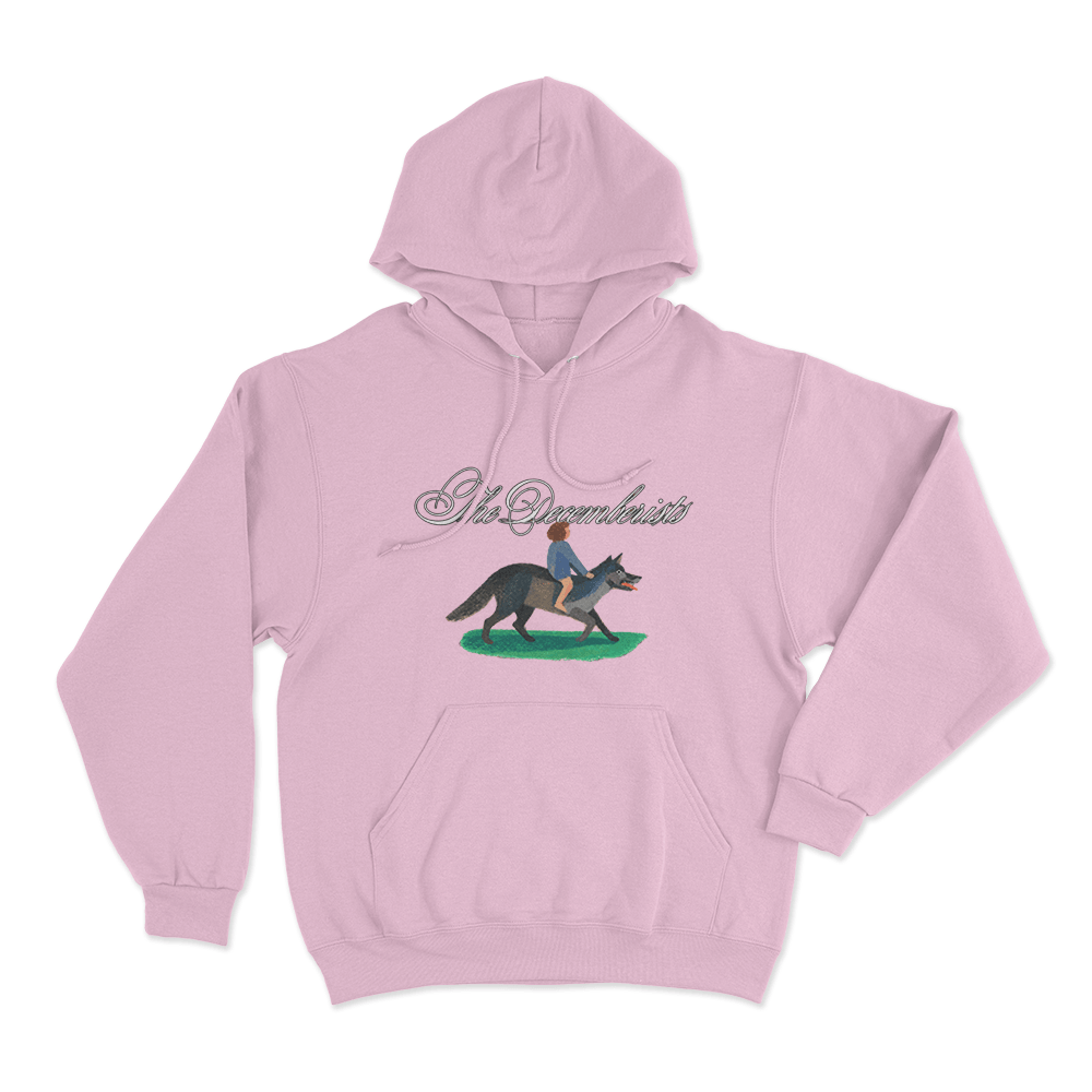 Wolf Boy Unisex Hoodie Pink Wolf Boy Unisex Hoodie Pink