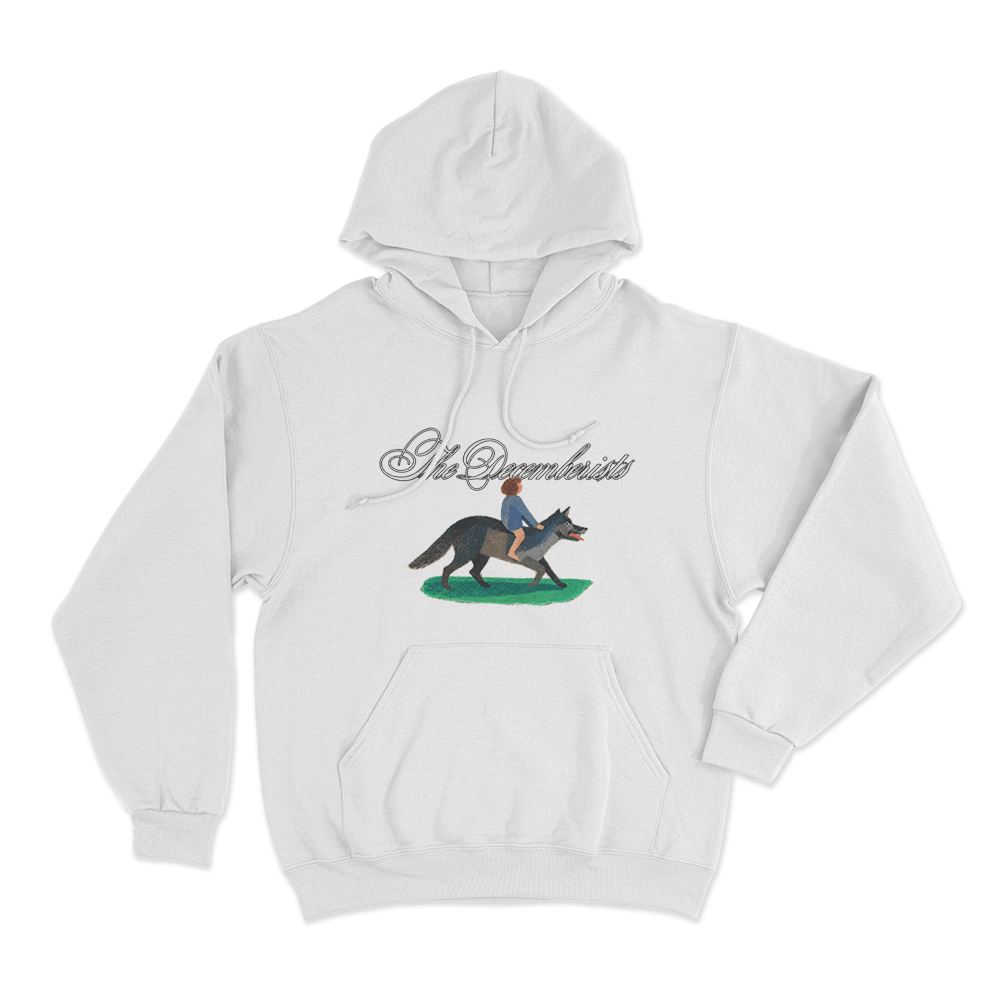 Wolf Boy Unisex Hoodie White Wolf Boy Unisex Hoodie White