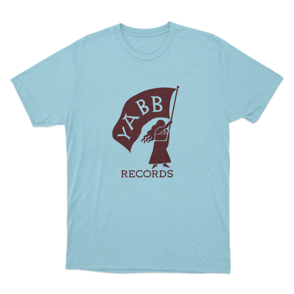 YABB Records Unisex T Shirt Sky Blue YABB Records Unisex T Shirt Sky Blue